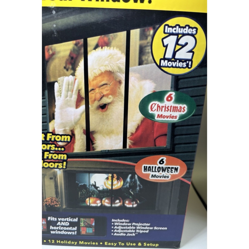 Window Wonderland 12 Christmas & Halloween Movies Window Projector System - Picture 5 of 8